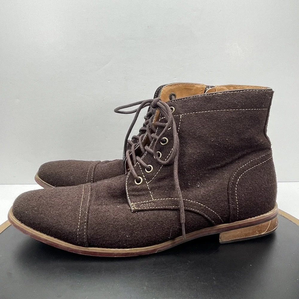 Giorgio Brutini Ankle Boots Men Size 11 Cap Toe Brown Casual Heritage